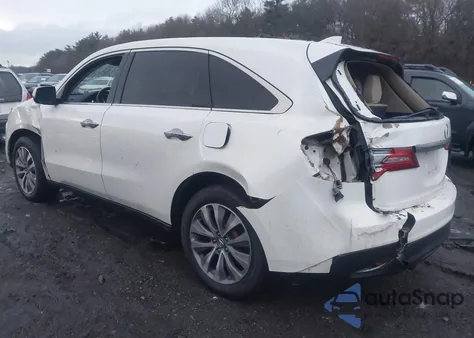 2015 Acura Mdx Technology Package z USA, uszkodzony, nr VIN 5FRYD4H44FB028575